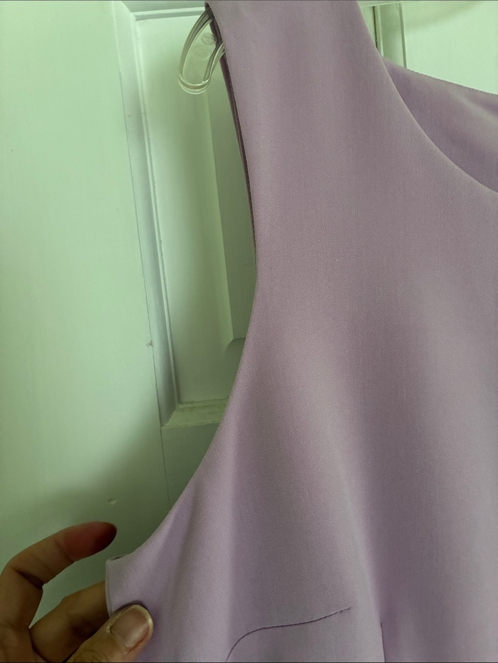 Vintage Chadwicks Classic Sleeveless Shift Dress - Lavender Size 12 - Picture 4 of 10